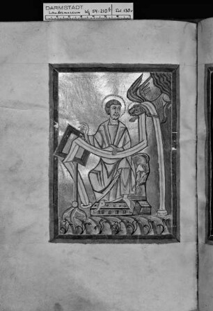 Evangeliar aus Sankt Georg in Köln — Evangelistenbild Lukas