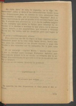 Capítulo II - Un amante que redime