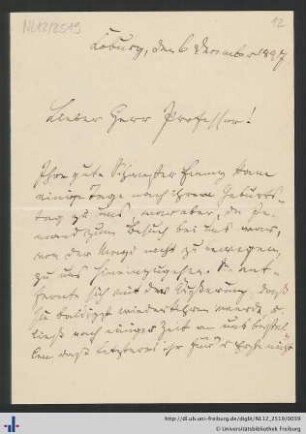 Brief, 06.12.1897