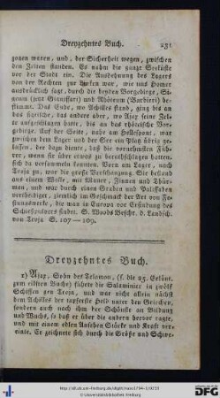 Dreyzehntes Buch.