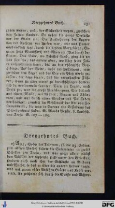 Dreyzehntes Buch.