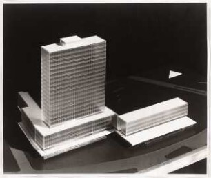 Geschäftshaus Martin-Luther-Straße/Kleiststraße (Philips), Berlin-Schöneberg Vorprojekte: Modellfoto
