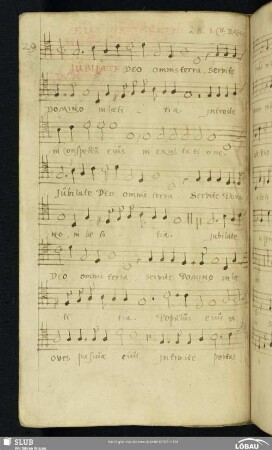 29 Elias Groskurdt: Jubilate Deo