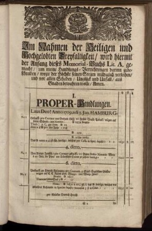 Proper-Handlungen