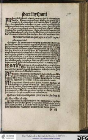 Postquam Petrus Hyspanus determinavit de unoquoque predicabili secundum se et absolute hic consequenter determinat de ipsis respective et comparative secundum convenientiam et differentiam.