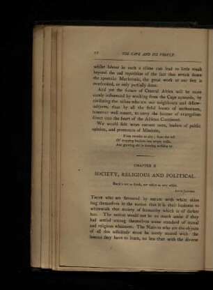 Chapter II. Society, religious and political.