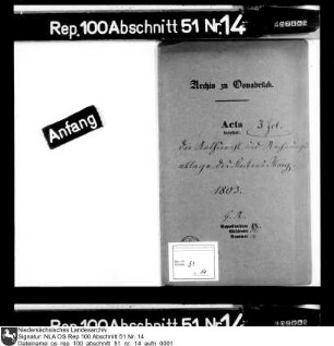 Ratswahl und Rechnungsablage des Fleckens Iburg