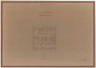 Fick, Roderich; Obersalzberg; Bestandspläne Haus Bormann - Grundriss 1. OG