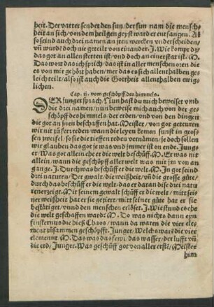 Cap. ii. vom geschöpff des himmels.