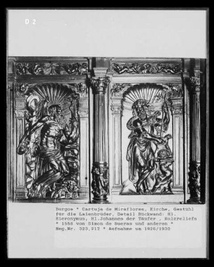 Heiliger Hieronymus und heiliger Johannes der Täufer