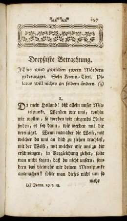 Dreyßiste Betrachtung. - Fünf u. dreyßigste Betrachtung.