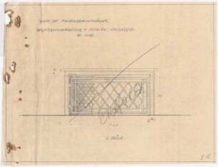 Dienstwohnung des Reichsaußenministers Joachim von Ribbentrop, Berlin-Mitte Umbau: Südecke DG: Heizkörperverkleidung 1:10 (2 Stück)