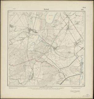 Meßtischblatt 2194 : Kiebel, 1913 : Kiebel. - Aufn. 1891, hrsg. 1892, Aufldr. 1913. - 1:25000. - [Berlin]: Reichsamt für Landesaufnahme, 1913. - 1 Kt.