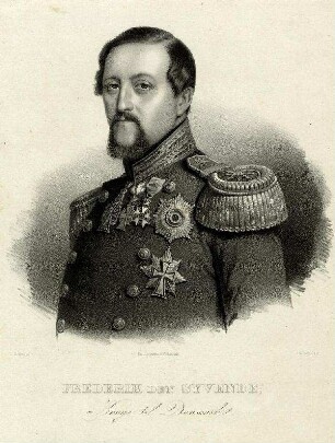 Bildnis von Friedrich VII. (1808-1863), König von Dänemark