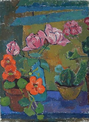 Blumen am Fenster