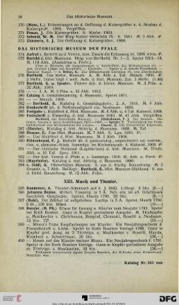 XIII. Musik und Theater (Nr. 395-429)