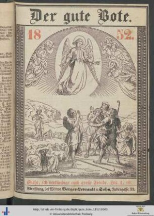 16. Jahrgang: Der Gute Bote: ... für das Jahr der Gnade 1852