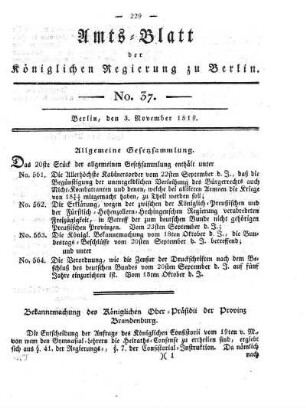 No. 37, 3. November 1819