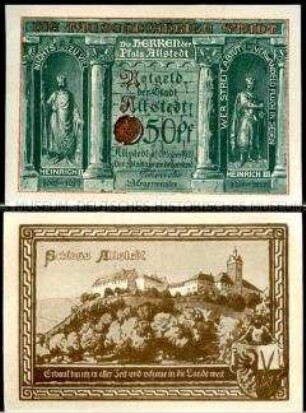 Allstedt 50 Pfennig, Notgeldserie