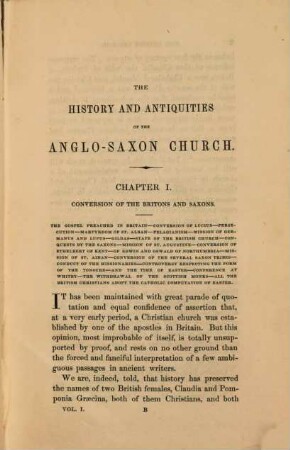 The history and antiquities of the Anglo-Saxon Church : In two volumes, 1