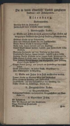 Die in denen Chursächs. Landen gangbaren Ausbeut- und Zubußgruben