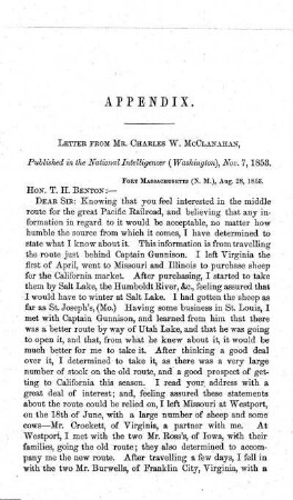 LETTERS FROM MR. CHAS. W. Mc CLANAHAN, AND MR. R. S. WOOTTON