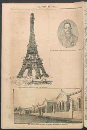 [Vista de] París - Exposición Universal de 1889. La torre Eiffel.