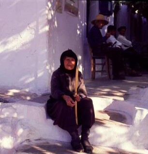 Kos. Bettlerin in Asfendia