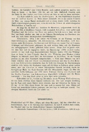 Grossbrüchter, Grossenehrich, Grossfurra, Grossmehlra, Gundersleben