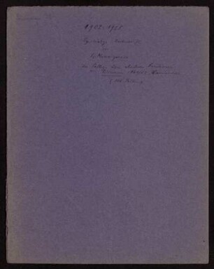 Abelsche Functionen [[Vorlesungsabschrift]], Göttingen, 1861 - 1862 : Riemann : Vorlesung über Abelsche Funktionen [Umschlagtitel]