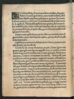 Quid sit epistola, & quot partibus constet ...