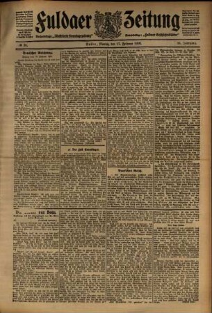 Ausgabe vom Montag, den 17. Februar 1908.