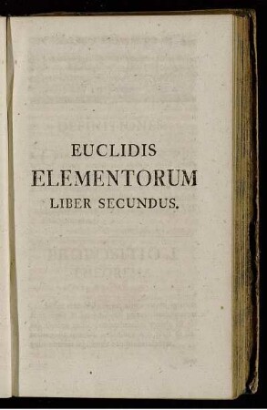 Euclidis Elementorum Liber Secundus.