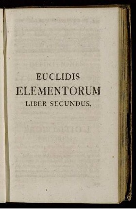Euclidis Elementorum Liber Secundus.