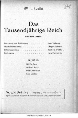 Das Tausendjährige Reich