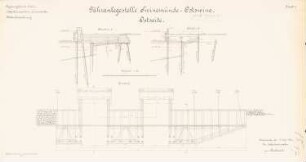 Fähranlegestelle Swinemünde-Ostswine, Swinemünde: Ostseite: Grundriss, Schnitte 1:100