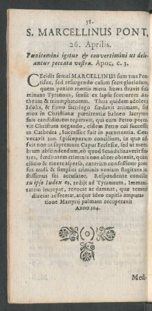 S. Marcellinus Pont.