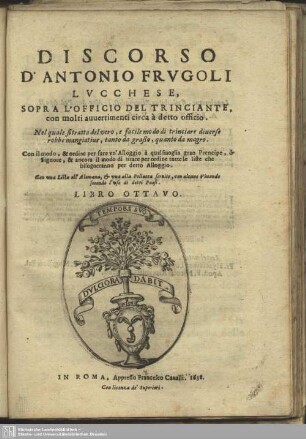 Discorso d'Antonio Frugoli