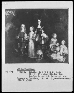 Kinder des Grafen Friedrich Heinrich von Nassau-Oranien