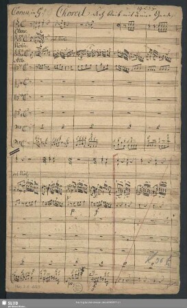 Ach bleib mit deiner Gnade - Mus.2-E-603 : Coro, orch, bc - G