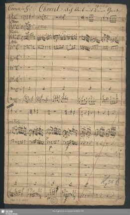 Ach bleib mit deiner Gnade - Mus.2-E-603 : Coro, orch, bc - G