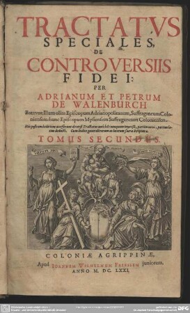 2: Tractatvs [Tractatus] generales de controversiis fidei