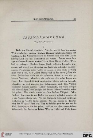Ibsendämmerung