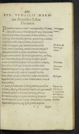 Pub. Vergilii Maronis Aeneidos Liber Decimus.