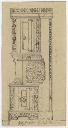 Schrank aus dem Kunstgewerbe-Museum zu Hannover, Schrank