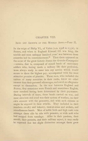 Chapter VIII. - Arms and armour of the Middle Ages - Part II