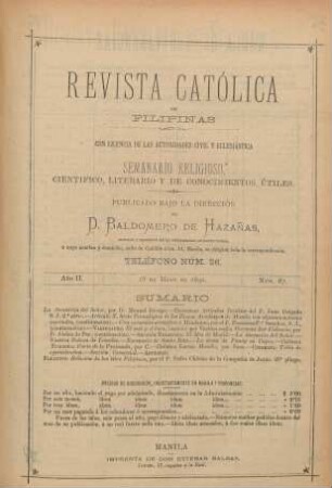 Ano II. 18 de Mayo de 1890, Núm. 67