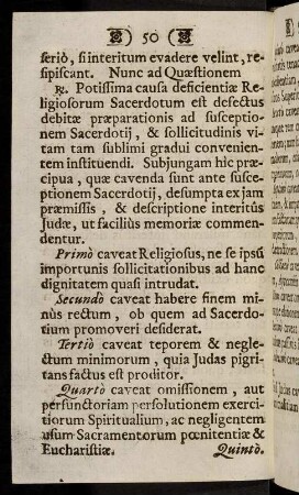 50-60, Primò caveat Religiosus, ne se ipsù ...