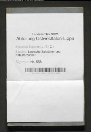 Meßbuch der Bauerschaft Billerbeck von 1819