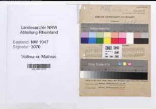 Entnazifizierung Mathias Vollmann , geb. 27.07.1905 (Techniker)